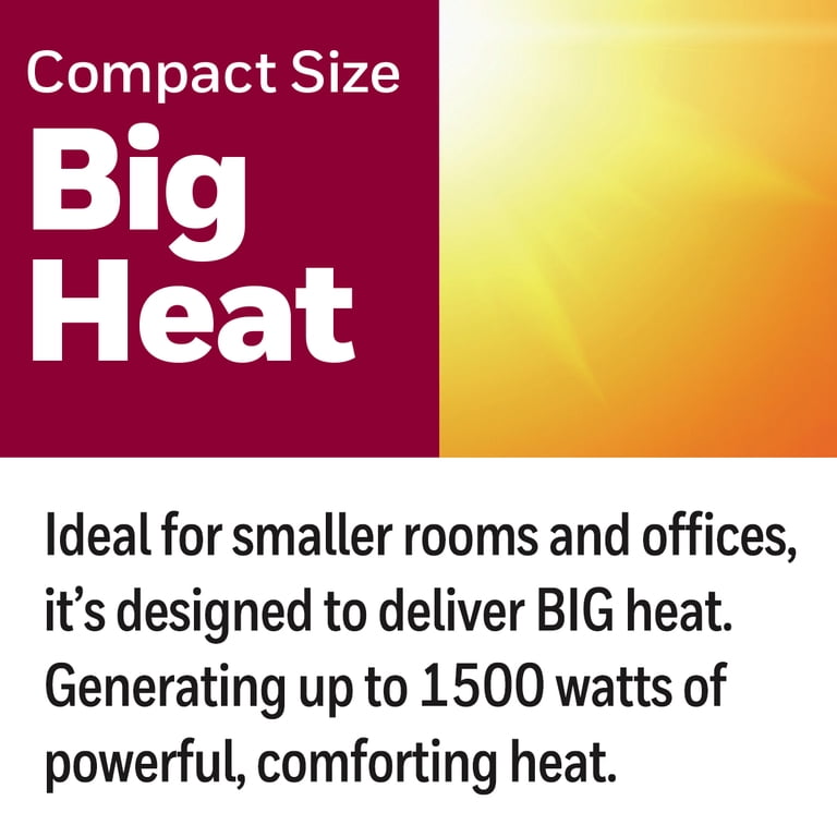 Honeywell Digital Ceramic Compact Heater, New, Black, HCE311V - Walmart.com