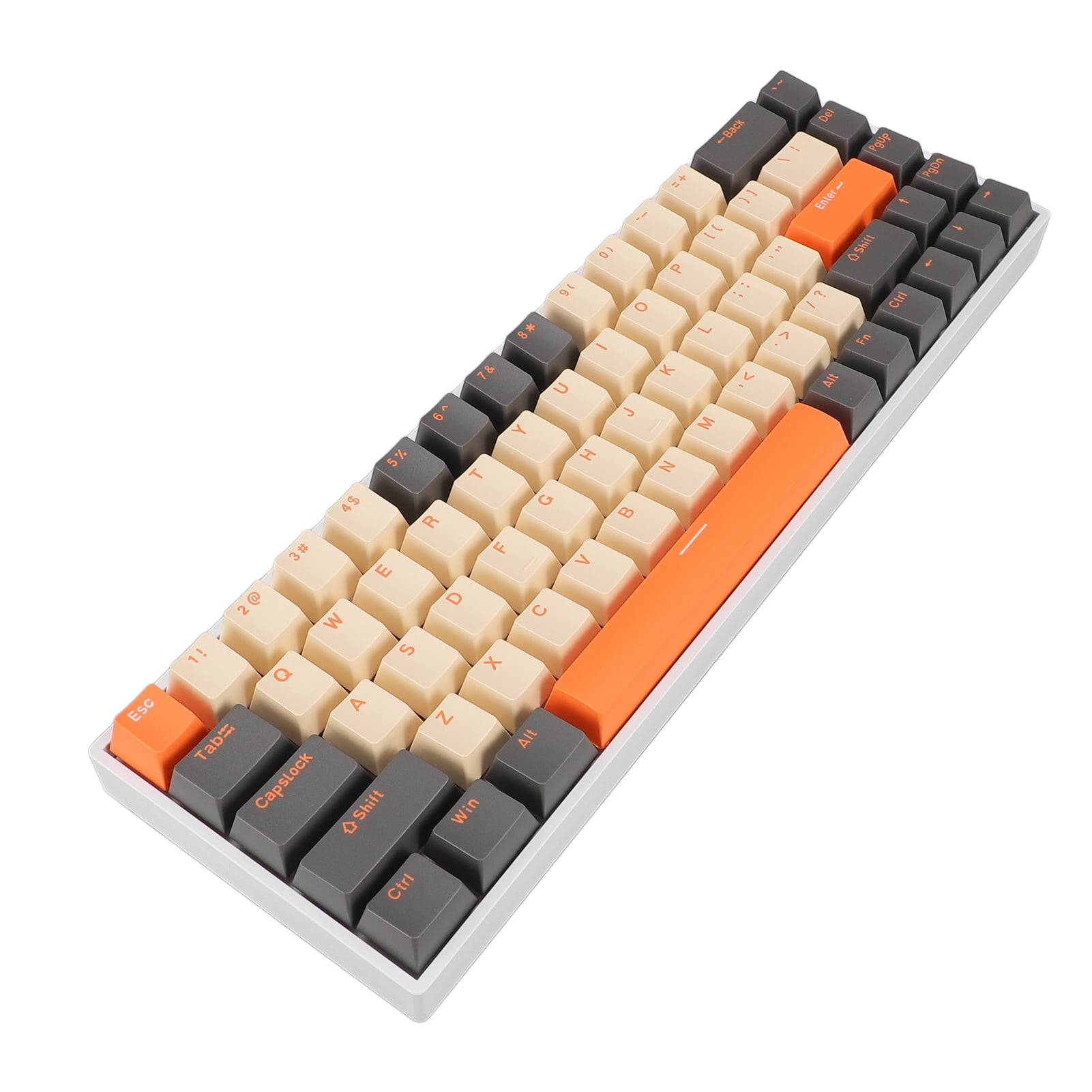 68 Keys Mechanical Keyboard, Type C 60 Percent Mechanical Keyboard  for  2000 ME XP Vista 7 8 10 for Computer with USB Port