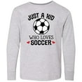 thumbnail image 3 of Inktastic Soccer Sports for Kids Long Sleeve Youth T-Shirt, 3 of 5