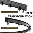 thumbnail image 6 of Curtain rail ceiling installation, curved curtain rod, sliding curtain rail, room partition, shower curtain rod, wall partition,, 6 of 6