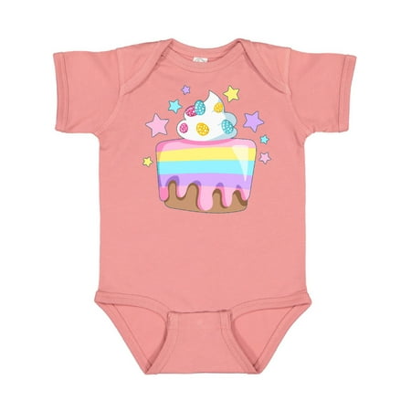 

Inktastic Easter Cake with Pastel Eggs Frosting and Stars Gift Baby Boy or Baby Girl Bodysuit