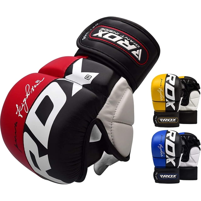 Guantes de entrenamiento MMA RDX Martial Arts Maya Hide Leather