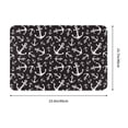 thumbnail image 3 of Xecao Anchors print Flannel Mat: Non-slip, 16x24in. Ideal for kitchen, bedroom, bath & living room., 3 of 9