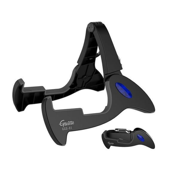 Guitto Guitar Bass Stand Holder Floor Tripod Folding A-Frame Non-Slip Adjustable