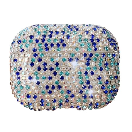 Allytech Airpods Pro 1st Generation Case  Apple Airpods Pro 1 Case Cover 2019 Glitter Bling Sparkle Protective Shockproof Case for Girls Women - Blue