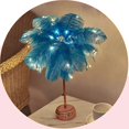 thumbnail image 4 of Feather Table Lamp Bedside Lamp Night Light Battery Operated Led Table Lamp For Bedroom Living Room, 4 of 5