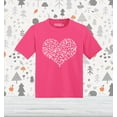 thumbnail image 2 of Shop4Ever Breast Cancer Pink Ribbon Heart Shape Toddler's Cotton T-Shirt 3T Hot Pink, 2 of 6