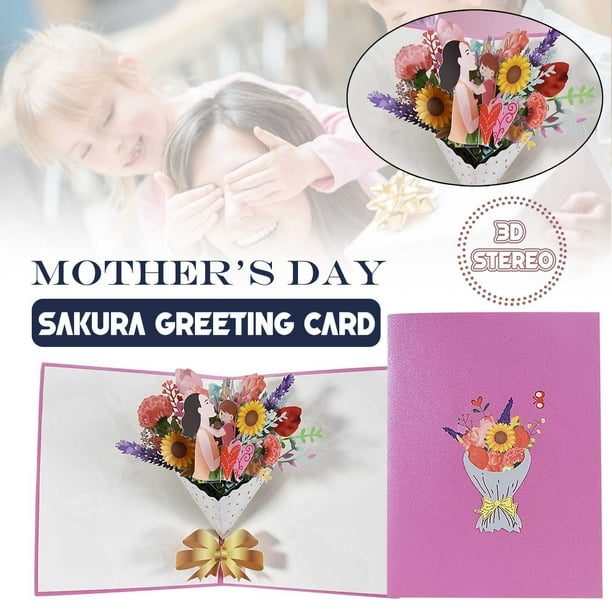 XZNGL Lovepop Mothers Day Cards Mothers Day Flower Pop Up Card 3D Card Spring Mother Greeting Card Mother To Be Mothers Day Card Mothers Day Card for