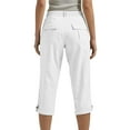 thumbnail image 5 of Capri Pants for Women High Waisted Slim Fit Rolled Hem Cropped Trousers Summer Cargo Capris Pants with Pockets 2026, 5 of 7