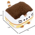 thumbnail image 5 of GUND Pusheen Tiramisu Plush Squishy, Stuffed Animal for Ages 8 and Up, White/Brown, 4”, 5 of 5