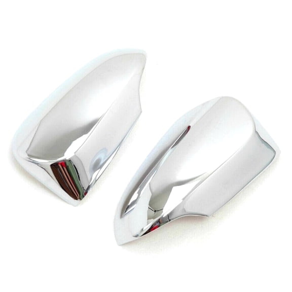OMAC Side Mirror Cover Caps Fits Toyota Corolla 2014-2019 Chrome Silver 2 Pcs