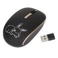 thumbnail image 1 of Ratón inalámbrico tipo C, botón de silencio de 1200DPI, receptor Dual USB, ratón USB C con bonito patrón de conejo para oficina de negocios, 1 of 5