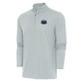 thumbnail image 2 of Men's Antigua Heather Gray Columbus Blue Jackets 2025 NHL Stadium Series Hunk Quarter-Zip Jacket, 2 of 3