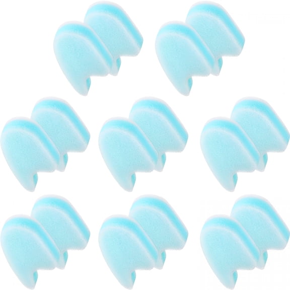 XIRQI 16 Pcs Foam Toe Spacers for Feet, 3 Layer Soft Toe Separators