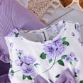 thumbnail image 4 of Hotiary Spring and Autumn Girls' Dress Two Piece Set Colorful Sling Skirt and Solid Color Knitted Coat for 2-8 Years Toddler Kids, 4 of 8