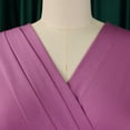 thumbnail image 6 of AURA Women’s Pencil Midi Dress V Neck Short Sleeve Solid Color With Belt S XXXL, 6 of 7