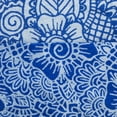 thumbnail image 3 of Indie Cotton Round Beach Towel by Blue Nile Mills , Teal, 3 of 6