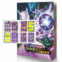 4-Pockets Card binder, Trading Card binder, Card Folder, Album with Collection Cards, Collection card protective cover, 30 pages holds to 240 cards(N9)