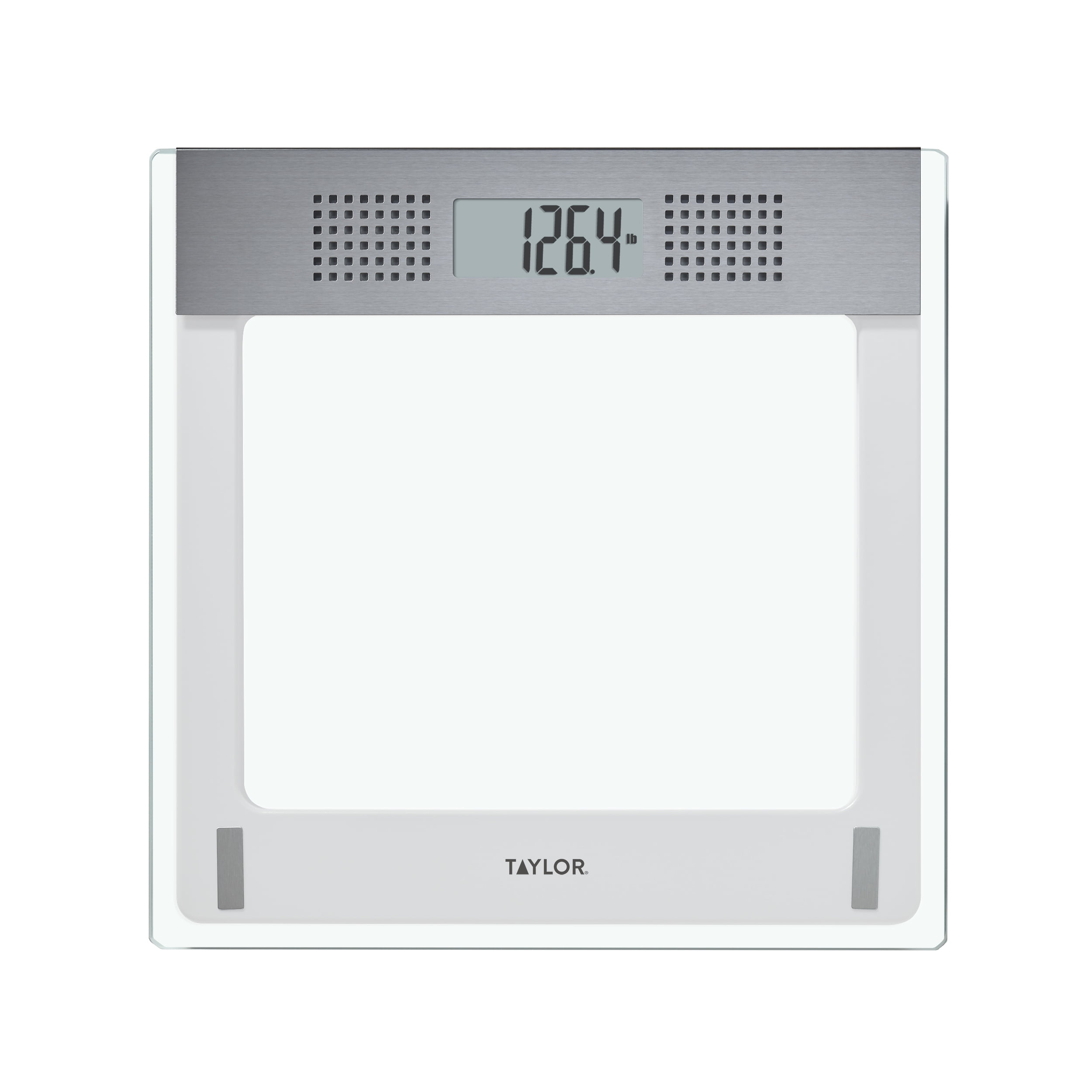 Taylor 12.2 x 12.2 inch Digital Talking Scales Clear Glass White