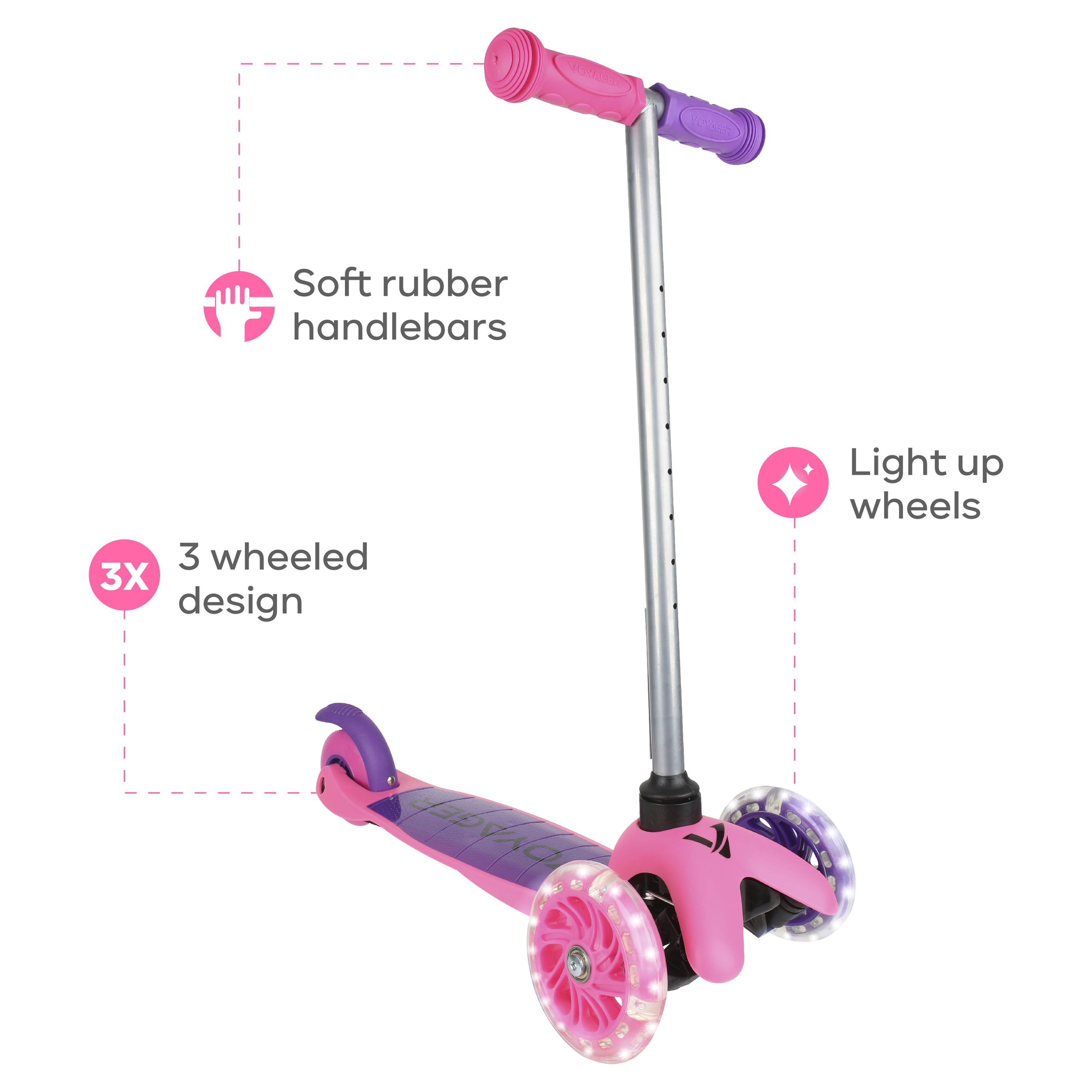 Ignight 3 Wheel Pink Scooter with Light-up Wheels and Frame, for