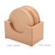 thumbnail image 5 of 6 posavasos de madera para bebidas, portavasos con soporte para decoración de hogar, oficina y apartamento., 5 of 7