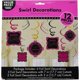 thumbnail image 1 of Amscan - Decoración Diseño Remolino Fabulous - Pack de 12 (Rosa, Negro), 1 of 2