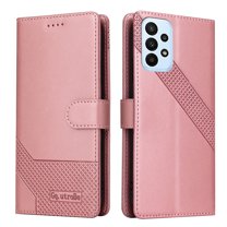 Dteck Wallet Case for Samsung Galaxy A23 4G 6.6-Inch 2022 - Slim PU Leather Soft TPU Anti-scratch Shockproof Magnetic Clasp Cards Holder Flip Stand Book Style Case for Samsung Galaxy A23 4G-Rosegold