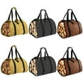 thumbnail image 4 of 2pcs Waterproof Firewood Carrier Bag Large Capacity & Foldable Design earthy yellow, 4 of 4