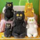 thumbnail image 4 of Cat doll doll cute simulation blue cat orange cat plush toy girl sleeping pillow doll decompression gift, 4 of 5
