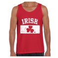 thumbnail image 1 of Men's St. Patricks Day IRISH Clover Vintage Flag Graphic Tank Tops, 1 of 4