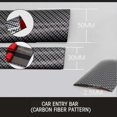 thumbnail image 4 of Soumake Bande de Pare-Chocs de Porte de Voiture en Fibre de Carbone Caoutchouc 3x100cm Protection Anti-Rayures Autocollant, 4 of 6