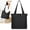Black, variant on Bxaolu Extra Large Tote Bag for Women Men with Zipper – Everyday Tote Bag for Work, Gym, Shopping, Picnic – Nylon Style Travel Bag, Weekender Overnight Bag (Black)