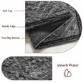 thumbnail image 6 of 5'x7' Area Rugs for Living Room Bedroom, Black Flowers Washable Rug Carpet Runner Indoor Outdoor, Spring Floral Farmhouse Retro Art Non Slip Floor Mats Area Rug for Kitchen, Nursery, 6 of 8