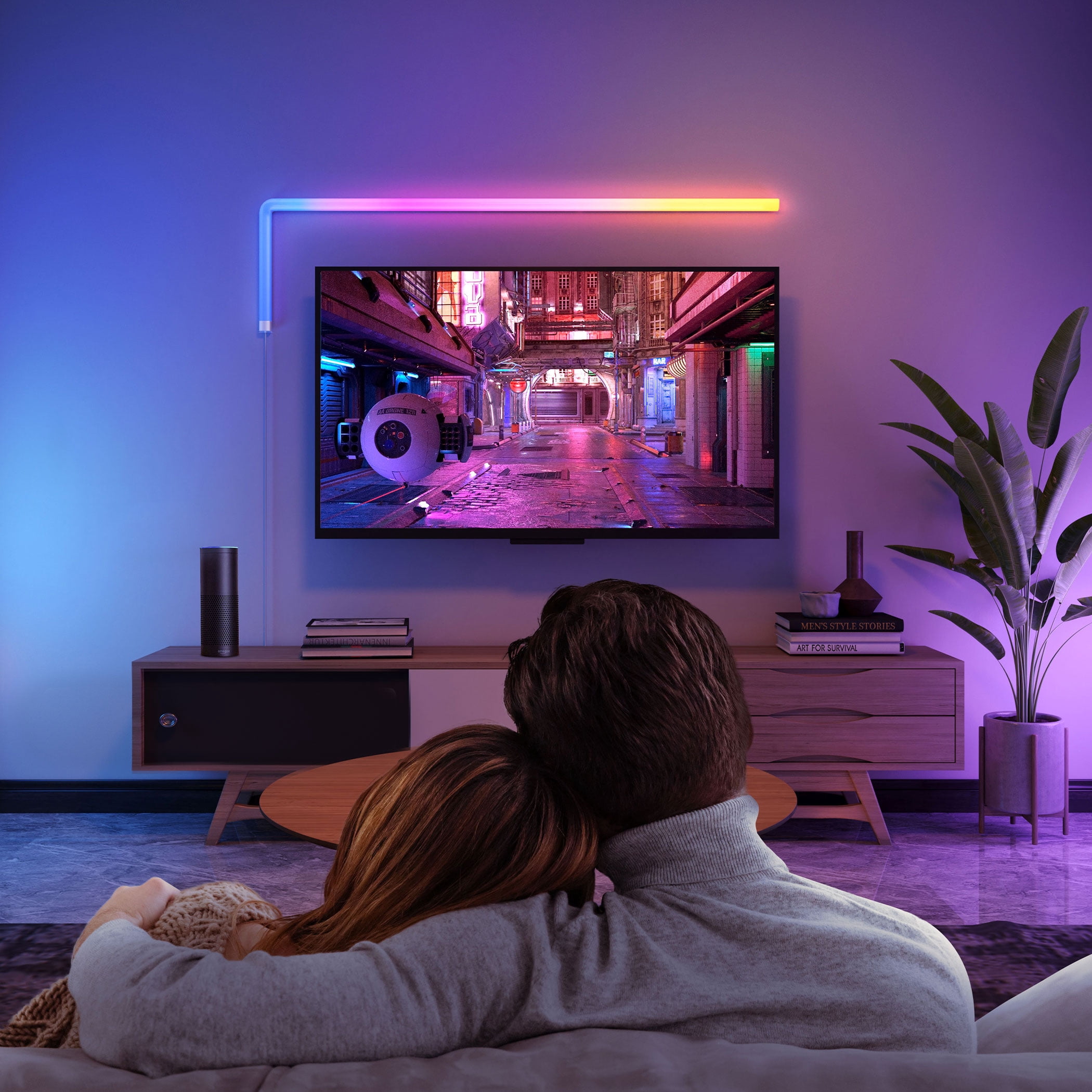 Govee Glide A1 Indoor Smart LED Wall Lights (4+1) , B6062A01, 40 Dynamic Scene Modes For Gaming Room Decor,Support APP Control,Voice Control