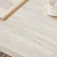 thumbnail image 6 of Roundhill Furniture Cavira Modern Faux Marble Living Room Coffee Table, Beige, 6 of 10