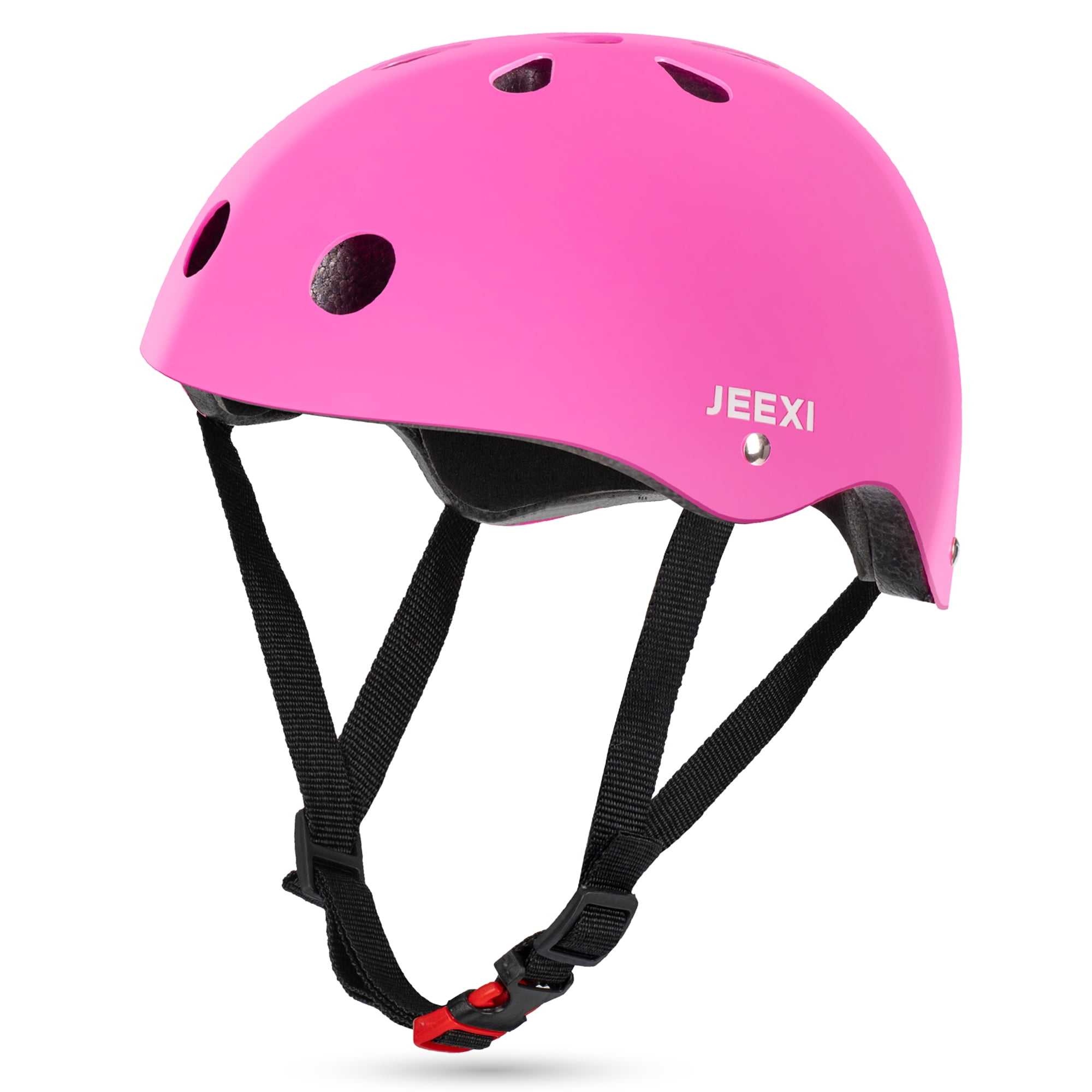 Jeexi 6 Pack Knee & Elbow Pads for Kids Youth Children Guards Protective Gear Pad Set for Roller Skates Cycling BMX Bike Skateboard Inline Skating's Scooter Riding Sports (Pink)