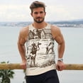 thumbnail image 6 of Fotbe Cows On The Farm Pattern Men's Quick Dry Workout Tank Top Gym Muscle Tee Fitness Bodybuilding Sleeveless T Shirt Breathable Workout Shirt-3X-Large, 6 of 9