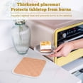 thumbnail image 6 of Peach Fuzz Pot Holders for Kitchen Heatproof Potholder, 3 Pack Modern Pure Peach Fuzz Hot Pads Multipurpose Oven Pads Cloth Potholders Trivet for Cooking Baking, 6 of 8