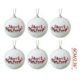 thumbnail image 4 of chaungfeng 6 Pcs Christmas Ball Ornaments, 2.36 Inch with Elk Snowflake Pattern Christmas Foam Plush Ball Ornaments, Hanging Decorations for Trees Fireplace Holiday Party Decor, 4 of 9