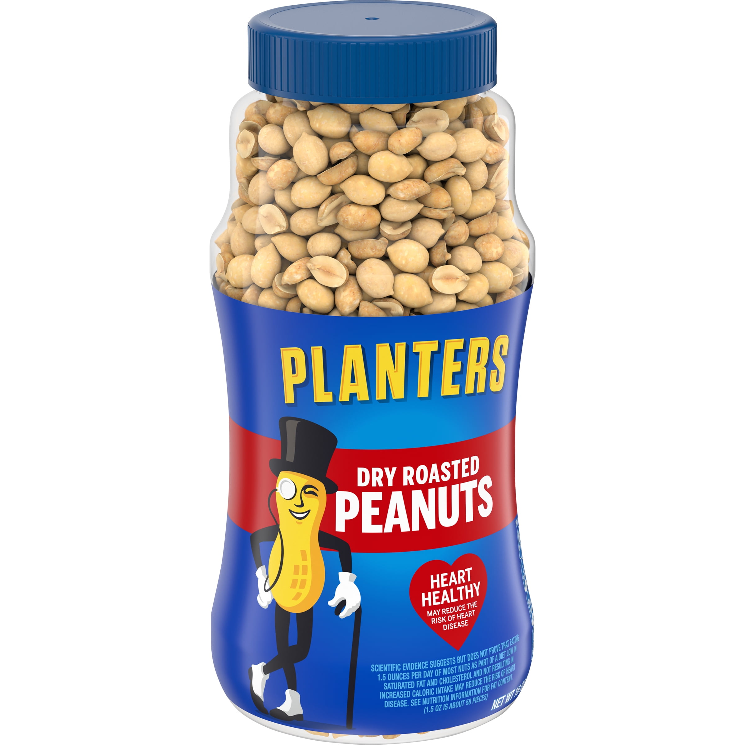 Planters Dry Roasted Peanuts, 16 oz Jar