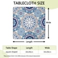 thumbnail image 2 of Colorful Bohemian Print Elastic Tablecloth with Fitted Hem for 34x34 Inch Tables Party Decor and Everyday Use, 2 of 6