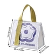 thumbnail image 4 of Matsuzay Bolsa de almuerzo Bolsa impermeable de tela Oxford con aislamiento Bolso de mano Blanco Type2 NO2, 4 of 6