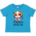 thumbnail image 3 of Inktastic Papaw Loves Me Grandchild Puppy Boys or Girls Toddler T-Shirt, 3 of 5