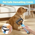 thumbnail image 6 of Pet Grooming Tool for Dogs and Cats,Pet Dematting Comb，Undercoat Rake for Dogs，Deshedding Brush for Removing Tangles Knots and Loose Fur,Dog Brush,Cat Brush.B04 #Blue L, 6 of 8