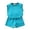 1-Blue104, variant on Boy Solid Textured Clothing Set Letter Printed Sleeveless Crew Neck Vest Shorts Outfits Soft Comfy Outfit Set