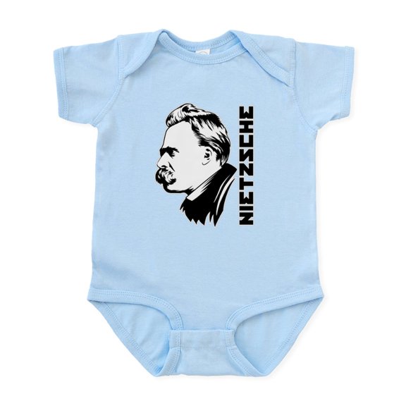 CafePress - Strk3 Nietzsche Infant Bodysuit - Baby Light Bodysuit, Size Newborn - 24 Months