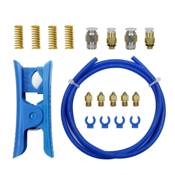 AOOOWER 15Pcs 3D Printing Accessories Filament Guide Tube Connection Kit for Improved