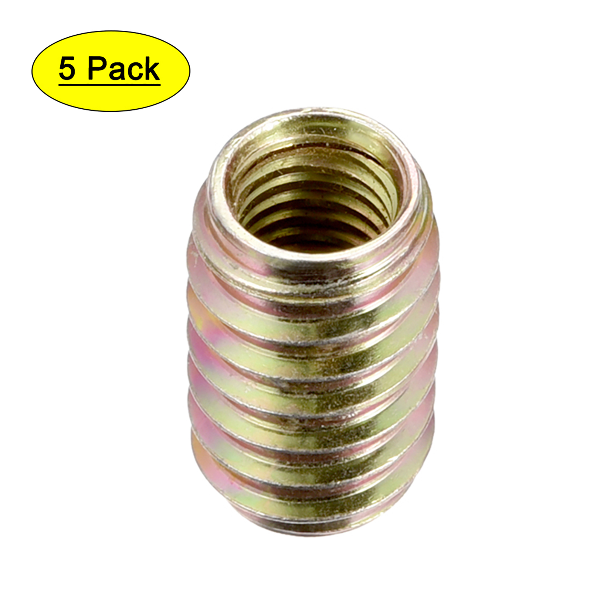 Furniture Threaded Insert Nut Carbon Steel M10 Internal Thread 25mm