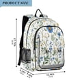 thumbnail image 2 of FORMRS School Backpack 17" Student Travel Bag with Laptop Compartment, Blue Floral, 2 of 7