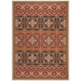 thumbnail image 3 of SAFAVIEH Veranda Moriah Southwestern Indoor/Outdoor Area Rug, 6'7" x 9'6", Red/Chocolate, 3 of 10